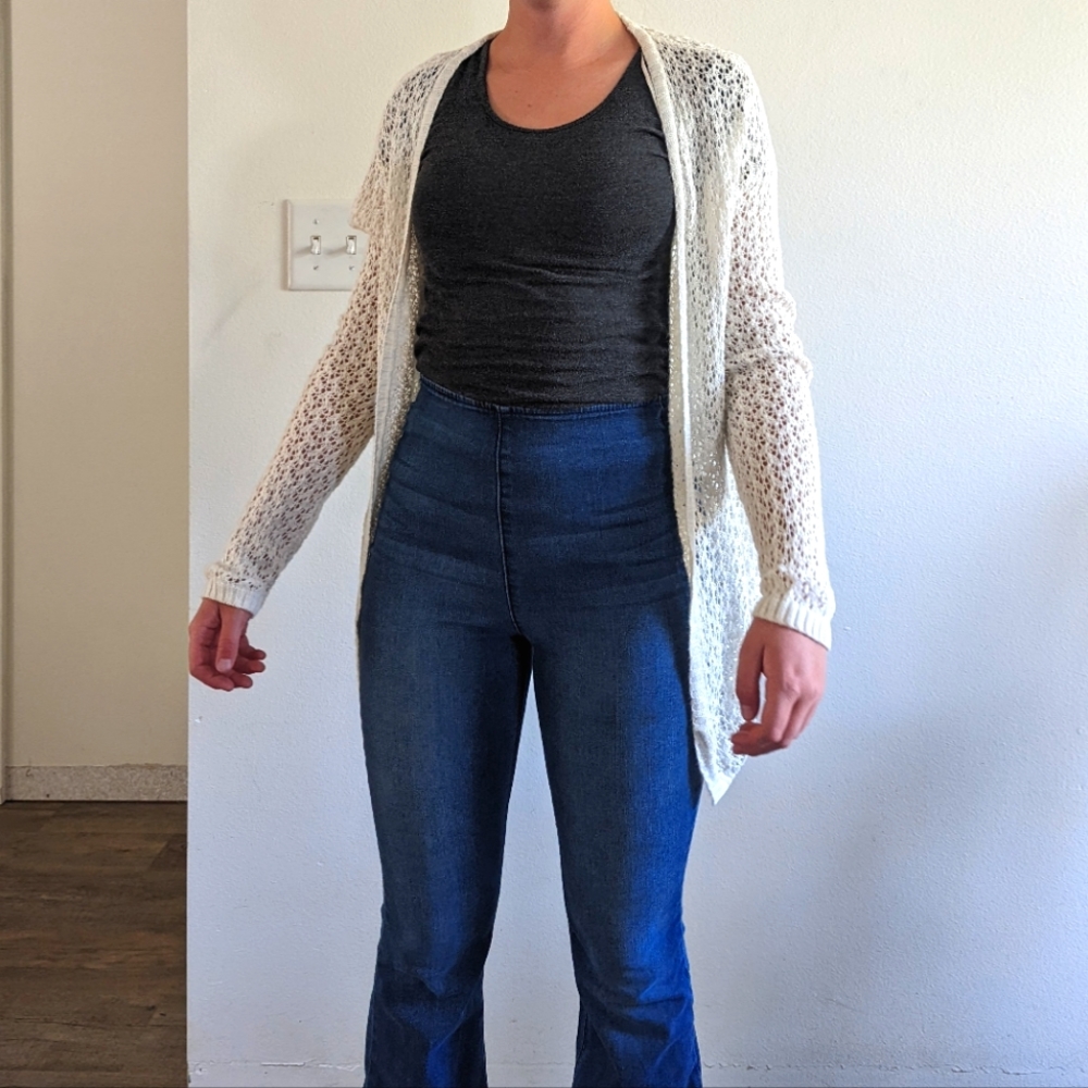 White Knit Cardigan